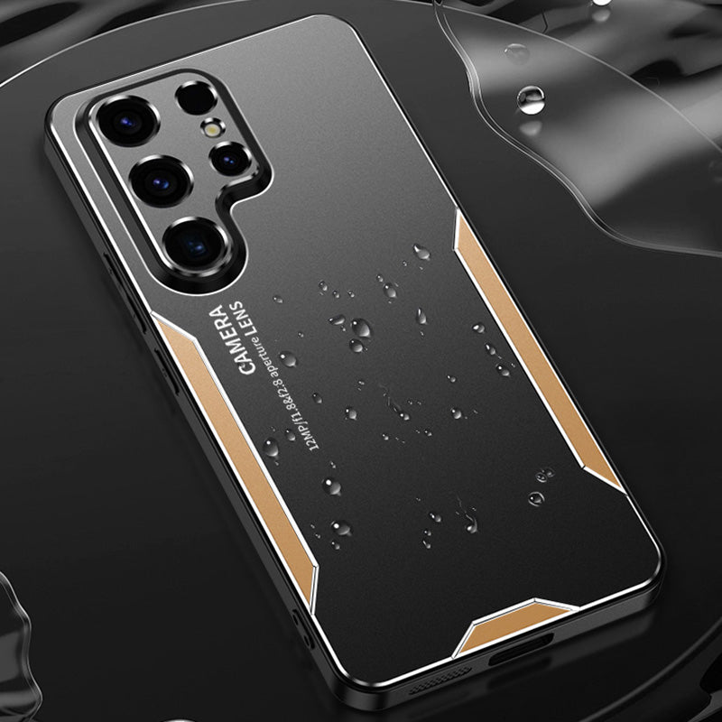 For Samsung Galaxy S23 Ultra Case Military Aluminum Alloy Cover Wholesale Cell Phone Accessories - Gold For Samsung Galaxy S23 Ultra Case Military Aluminum Alloy Cover Wholesale Cell Phone Accessories - Gold